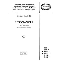 Christian Dachez: R&eacute;sonances (Trombone & Piano)