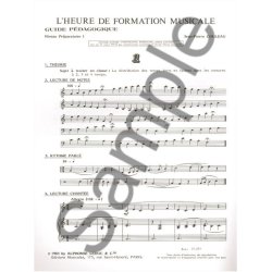 Couleau Heure De Formation Musicale Preparatoire 1 Livre Du Maitre