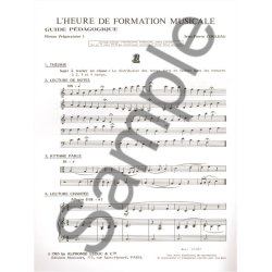 Couleau Heure De Formation Musicale Preparatoire 1 Livre Du Maitre