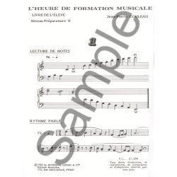 Couleau: Heure de formation musicale pr&eacute;paratoire 2/livre de l'&eacute;l&egrave;ve