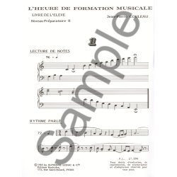 Couleau: Heure de formation musicale pr&eacute;paratoire 2/livre de l'&eacute;l&egrave;ve