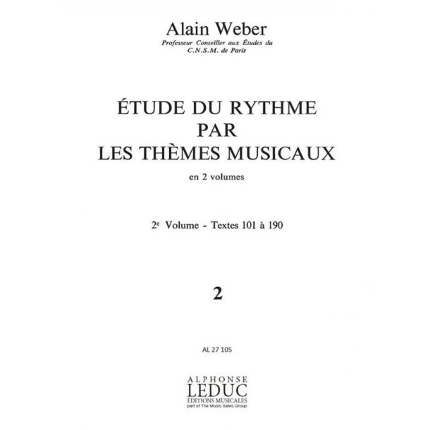 Etude Du Rythme Par Les Themes Musicaux/Volume 2