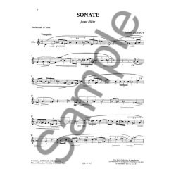Edison Denisov: Sonate (Flute solo)