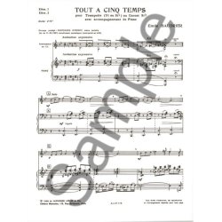 Yves Baudrier: Tout &agrave; cinq Temps (Trumpet & Piano)