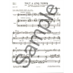 Yves Baudrier: Tout &agrave; cinq Temps (Trumpet & Piano)