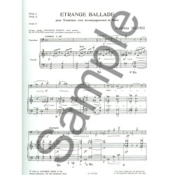 Christian Dachez: Etrange Ballade (Trombone & Piano)