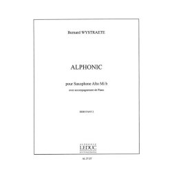Bernard Wystra&euml;te: Alphonic (Saxophone-Alto & Piano)