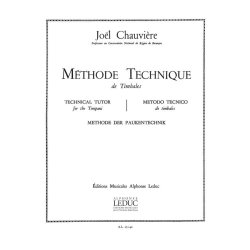 Jo&euml;l Chauvi&egrave;re: M&eacute;thode technique de Timbales (Percussion solo)