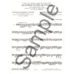 Marcel Bitsch: 14 Etudes de Rythme (Trombone-Bass solo)