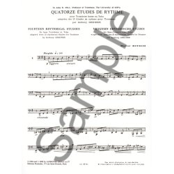 Marcel Bitsch: 14 Etudes de Rythme (Trombone-Bass solo)