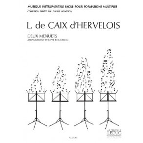 Louis de Caix d'Hervelois: 2 Menuets (Ensemble-Mixed 8 or more)