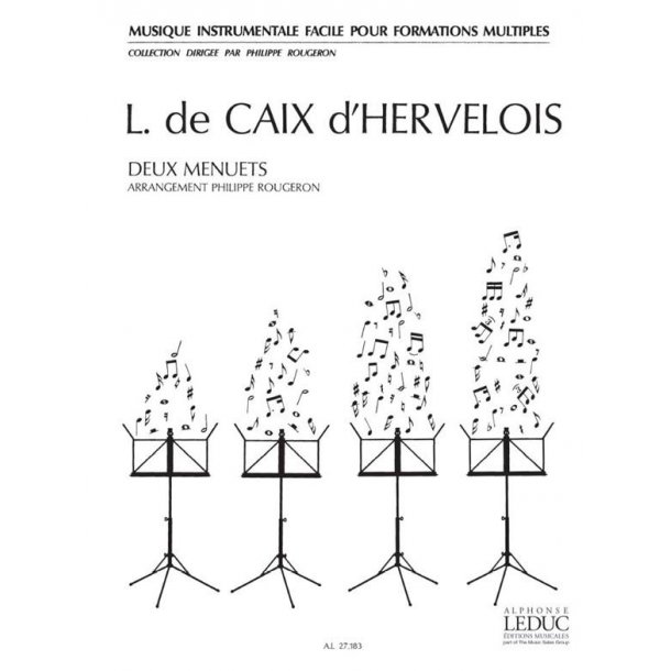 Louis de Caix d'Hervelois: 2 Menuets (Ensemble-Mixed 8 or more)