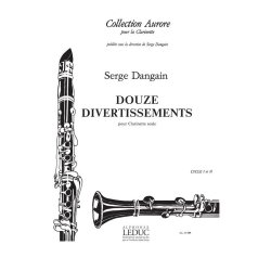 Serge Dangain: 12 Divertissements (Clarinet solo)
