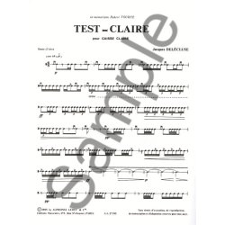 Jacques Del&eacute;cluse: Test-Claire