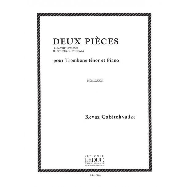 Revaz Kondrat'yevich Gabitchvadz&eacute;: 2 Pi&egrave;ces (Trombone & Piano)