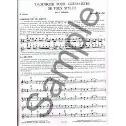 Pierre Cullaz: Techniques pour Guitaristes de tous Styles Vol.4 (Guitar solo)