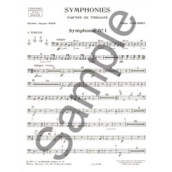 Franz Peter Schubert: Symphonies - Timpani Parts (Percussion solo)