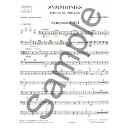 Franz Peter Schubert: Symphonies - Timpani Parts (Percussion solo)