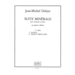 Jean Michel Defaye: Suite min&eacute;rale Vol.1 (Clarinet & Piano)
