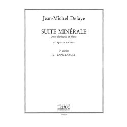 Jean Michel Defaye: Suite min&eacute;rale Vol.3 (Clarinet & Piano)