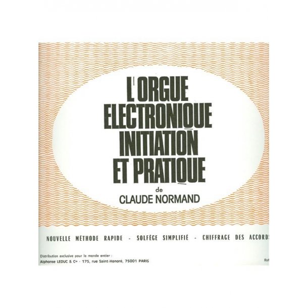Normand C.L. Methode Electric Organ Book