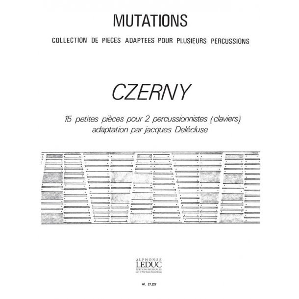 Karl Czerny: 15 Petites Pi&egrave;ces (Percussions 2)