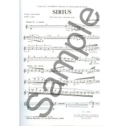 Serge Dangain: Sirius (Clarinet solo)