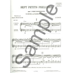 Johann Sebastian Bach: 7 Petits Pr&eacute;ludes (Percussions 2)