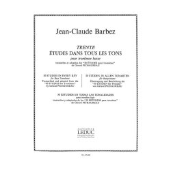 Claude Pichaureau: 30 Etudes dans tous les Tons (Trombone-Bass solo)