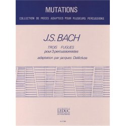 Johann Sebastian Bach: 3 Fugues (Percussions 3)
