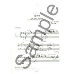 Georges Migot: Suite pour Piano et Choeurs en Vocalises (Piano solo)