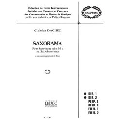 Christian Dachez: Saxorama (Saxophone-Alto & Piano)