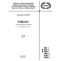 Alexandre Rydin: Fablieau (Saxophone-Alto & Piano)