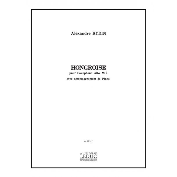 Alexandre Rydin: Hongroise (Saxophone-Alto & Piano)