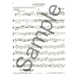 Friedrich Berr: 6 Etudes (Clarinet solo)