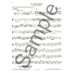 Friedrich Berr: 6 Etudes (Clarinet solo)