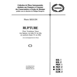 Pierre S&eacute;guin: Rupture (Trombone & Piano)