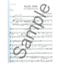 Adolfo Mindlin: Blues Song (Saxophone-Alto & Piano)