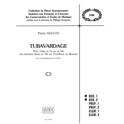 Pierre S&eacute;guin: Tubavardage (Tuba & Piano)