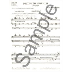 Thomas Daniel Schlee: 2 Pri&egrave;res mariales (Organ)