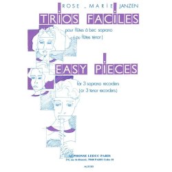Rose-Marie Janzen: Trios faciles (Recorders 3)