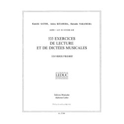 Satoh Kitamura 533 Exercices De Lecture Et De Dictees Musicales Book