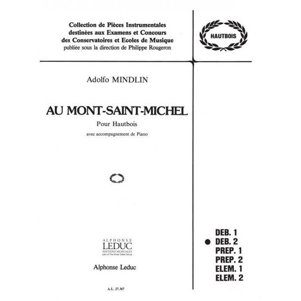 Adolfo Mindlin: Au Mont Saint-Michel (Oboe & Piano)