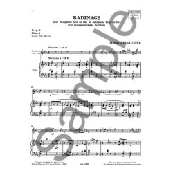 Michel Delguidice: Badinage (Saxophone-Alto & Piano)