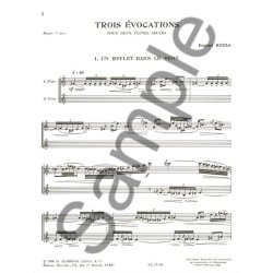 Eug&egrave;ne Bozza: 3 Evocations (Flutes 2)