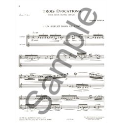 Eug&egrave;ne Bozza: 3 Evocations (Flutes 2)