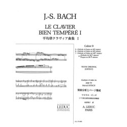 Johann Sebastian Bach: Le Clavier bien temp&eacute;r&eacute; Vol.1b (Piano solo)