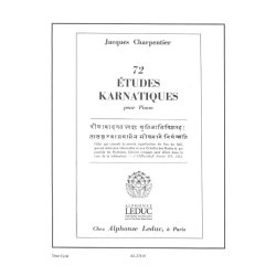 Jacques Charpentier: 72 Etudes karnatiques - 7e Cycle (Piano solo)