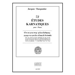 Jacques Charpentier: 72 Etudes karnatiques - 9e Cycle (Piano solo)