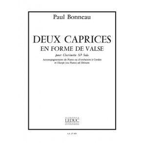 Paul Bonneau: 2 Caprices en Forme de Valse (Clarinet & Piano)